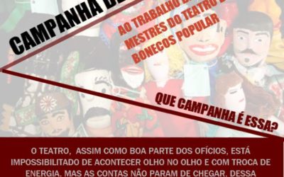 Campanha: Apoio aos brincantes e mestres do Teatro Popular de Bonecos do Nordeste